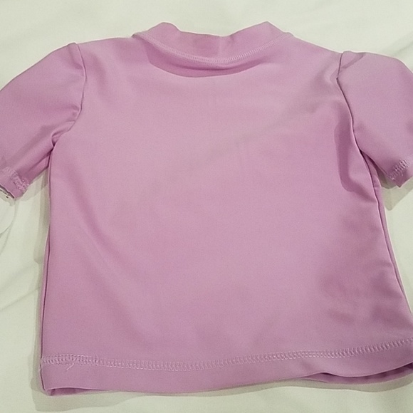 Carter's Rash Guard Swim Suit Baby Girls 3 to 6 months UPF 50+ Purple Mermaid - Picture 6 of 7